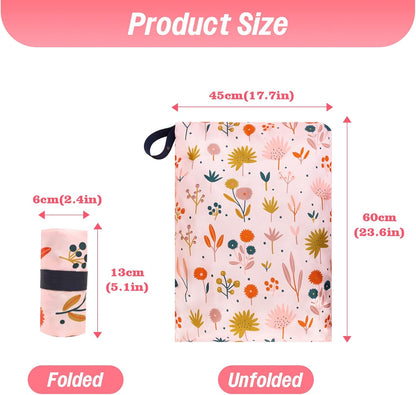2 Pack Travel Laundry Bags, Dirty Clothes Storage Bag with Zipper Closure | Waterproof with Handle, Machine Washable for Travel, Home, Camp, Suitcase, Dorm, Wet Dry Separation Laundry Bags