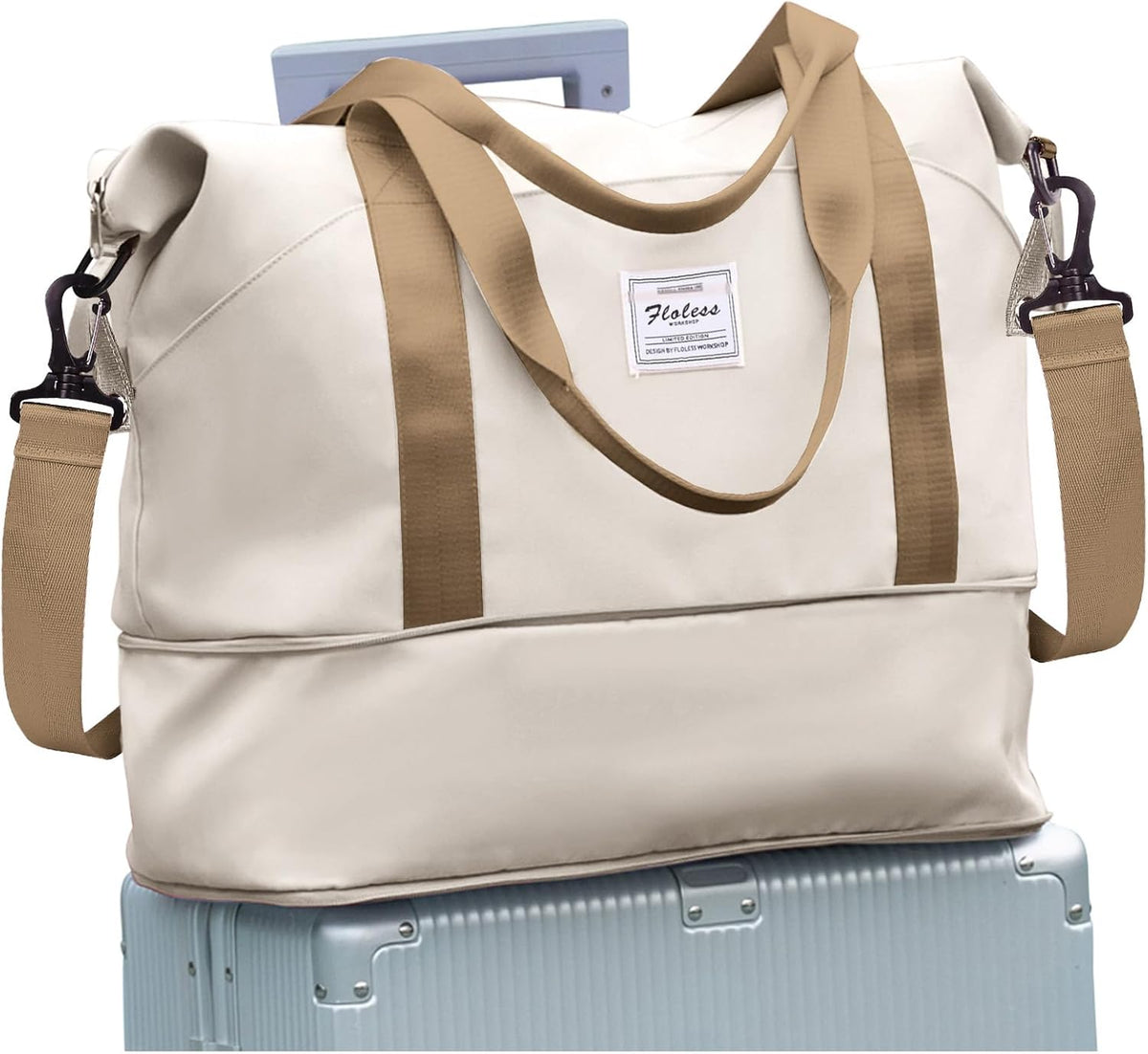 Travel Duffel Bag, Sports Tote Gym Bag, Shoulder Weekender Overnight Bag for Women - Colors A