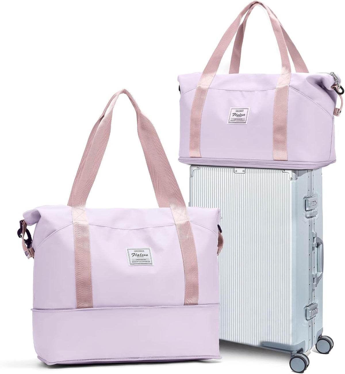 Travel Duffel Bag, Sports Tote Gym Bag, Shoulder Weekender Overnight Bag for Women - Colors A