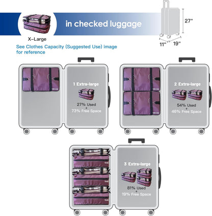 Stow-N-Go Portable Hanging Travel Shelves, Packing Organizer for Luggage. Carry on Closet with Hanger for Clothes. Expandable Packing Cube. Travel Essentials, Light Gray - L
