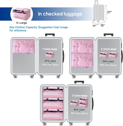 Stow-N-Go Portable Hanging Travel Shelves, Packing Organizer for Luggage. Carry on Closet with Hanger for Clothes. Expandable Packing Cube. Travel Essentials, Light Gray - L