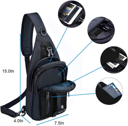 14 Colors Lightweight Sling Backpack Sling Bag Travel Hiking Small Backpack for Women Men Gifts | Lightweight