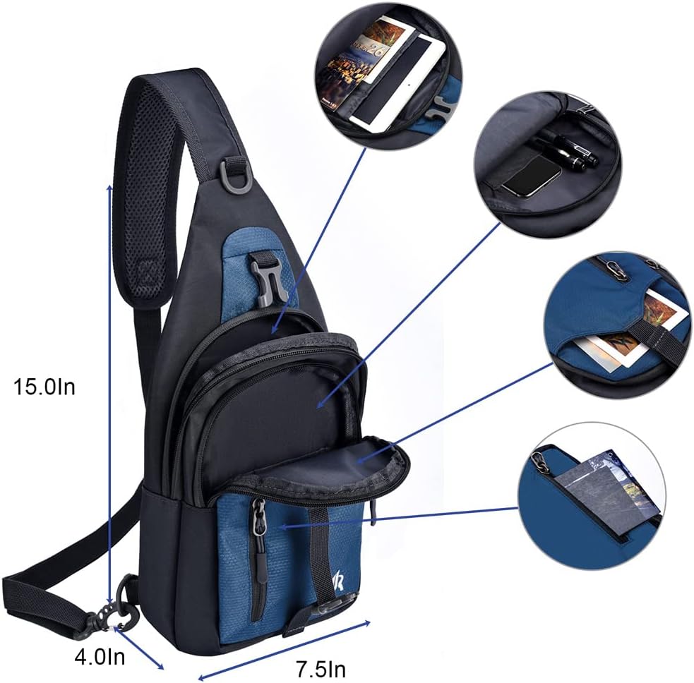 14 Colors Lightweight Sling Backpack Sling Bag Travel Hiking Small Backpack for Women Men Gifts | Lightweight