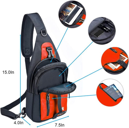 14 Colors Lightweight Sling Backpack Sling Bag Travel Hiking Small Backpack for Women Men Gifts | Lightweight