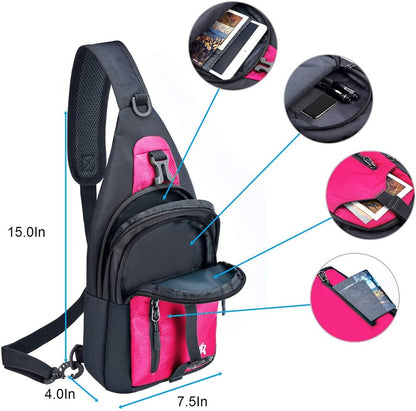 14 Colors Lightweight Sling Backpack Sling Bag Travel Hiking Small Backpack for Women Men Gifts | Lightweight