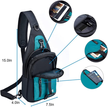 14 Colors Lightweight Sling Backpack Sling Bag Travel Hiking Small Backpack for Women Men Gifts | Lightweight