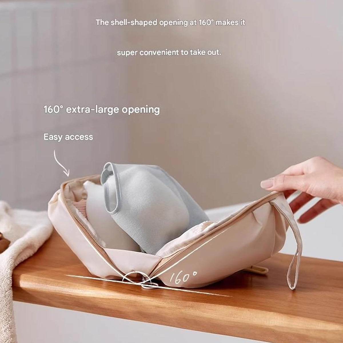 Travel Bras Storage Bag with Compartment Design for Underwear Organization and Protections Stylish Portable Design