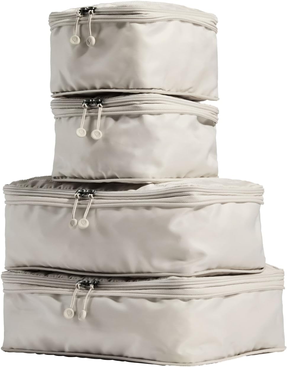 Compression Packing Cubes for Travel, Luggage Organiser for Suitcases or Bags, Travel Accessories, Set of 4, Mist Blue