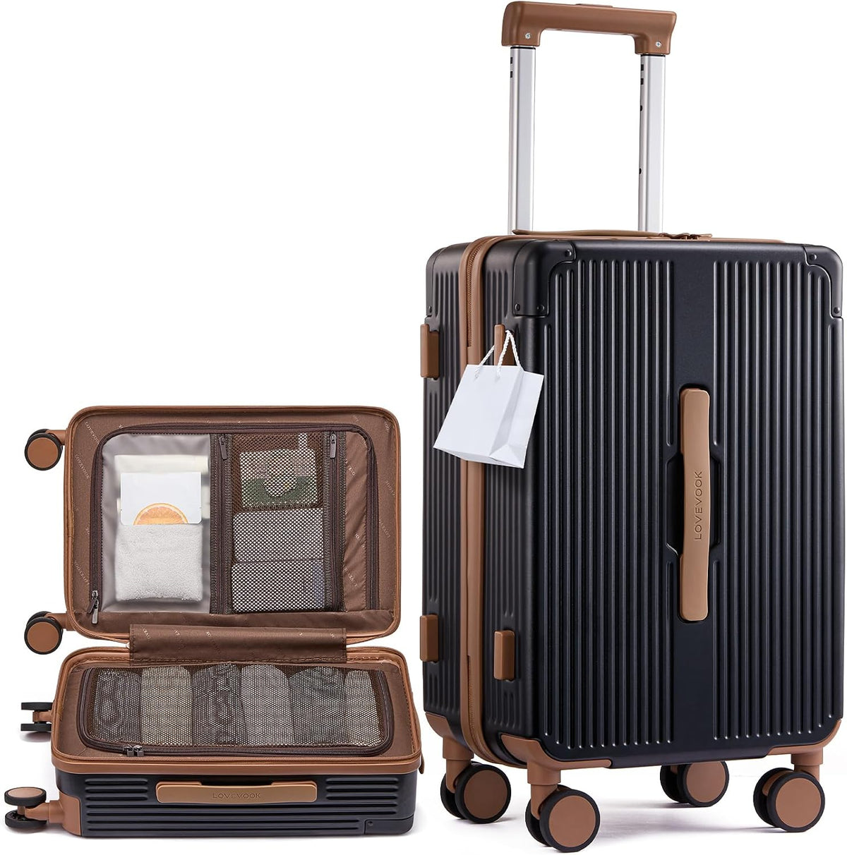 Carry On Luggage 22x14x9 Airline Approved, 20 Inch Hard Shell Suitcases with Spinner Wheels, PC Hardside Small Carry On Suitcase with TSA Lock for Women Men Travel
