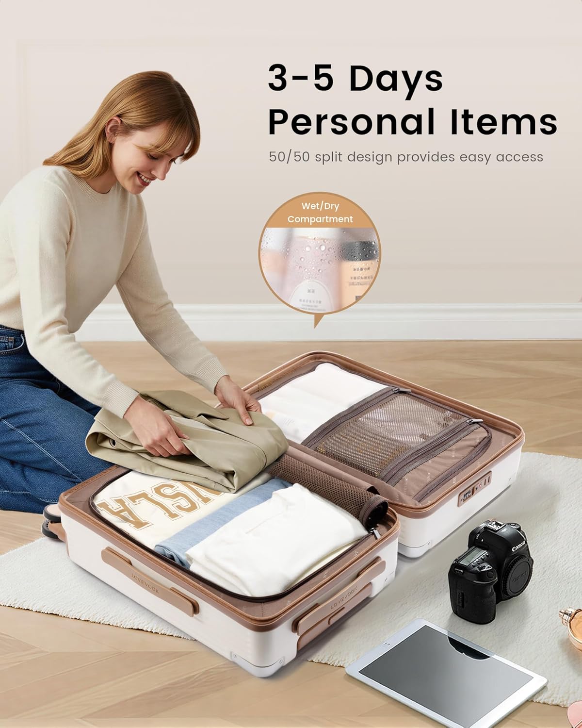 Carry On Luggage 22x14x9 Airline Approved, 20 Inch Hard Shell Suitcases with Spinner Wheels, PC Hardside Small Carry On Suitcase with TSA Lock for Women Men Travel