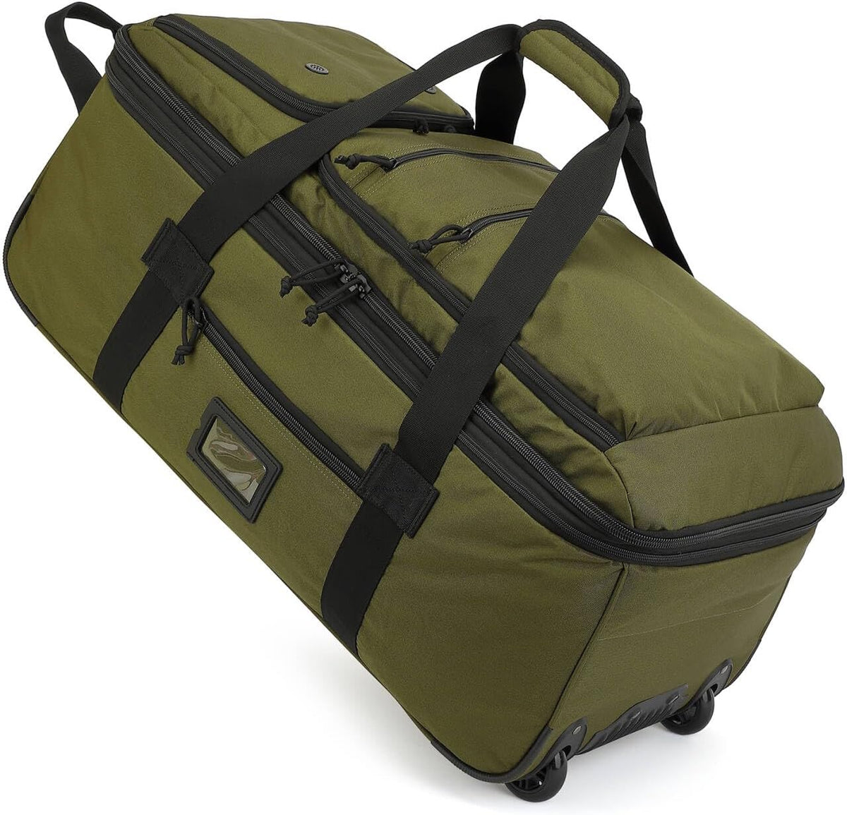 Large Foldable Duffle Bag with Wheels 85-100L Expandable Wheeled Travel Rolling Duffel Bag for Men Women, 30" Extra Large Collapsible Soft Luggage with Wet Pocket for Camping, XL Brown