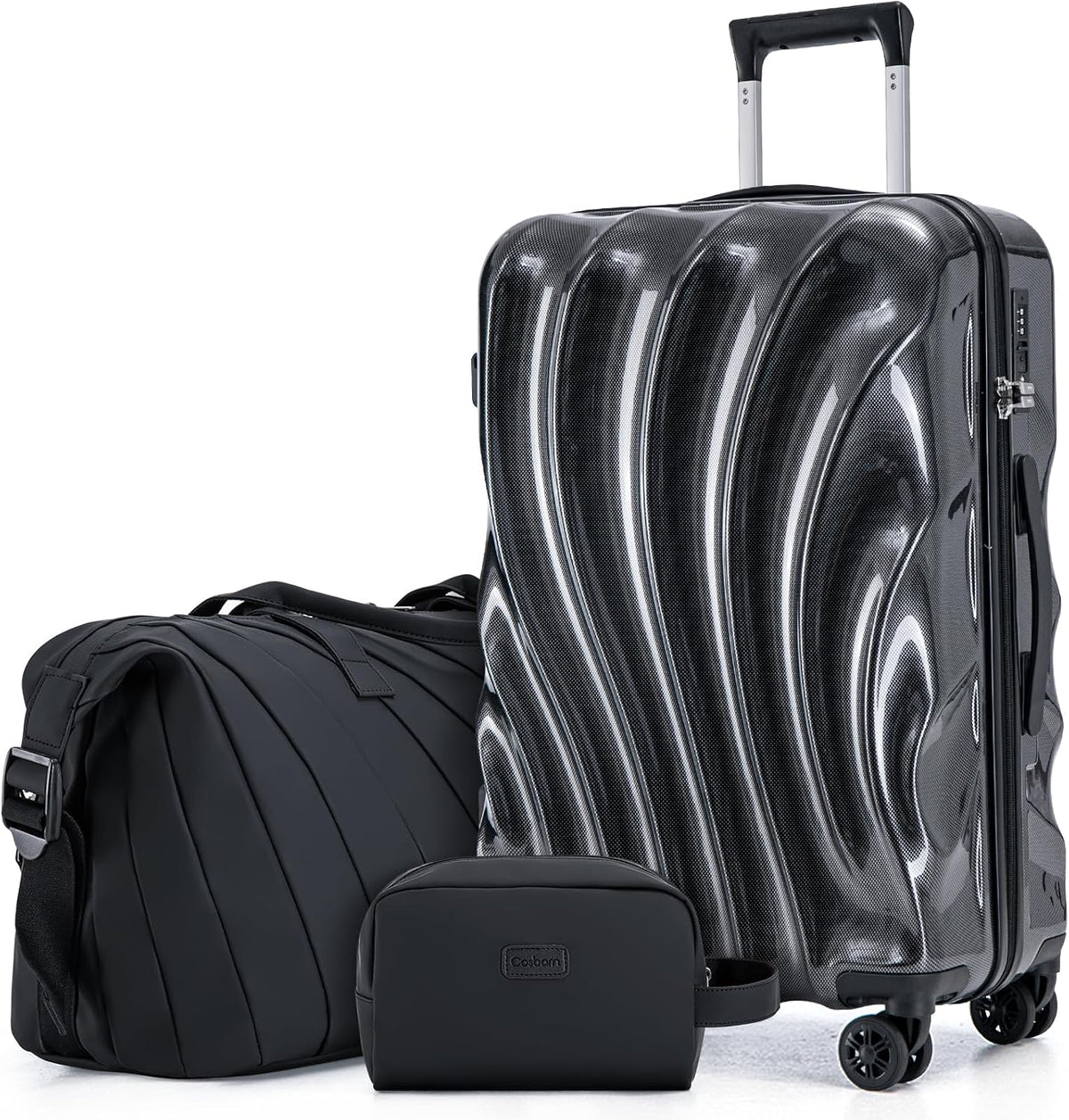 Carry On Luggage 22x14x9 Airline Approved,ABS+PC Hardside Luggage with Spinner Wheels,20 Inch Carry-on Luggage with Phone Holder
