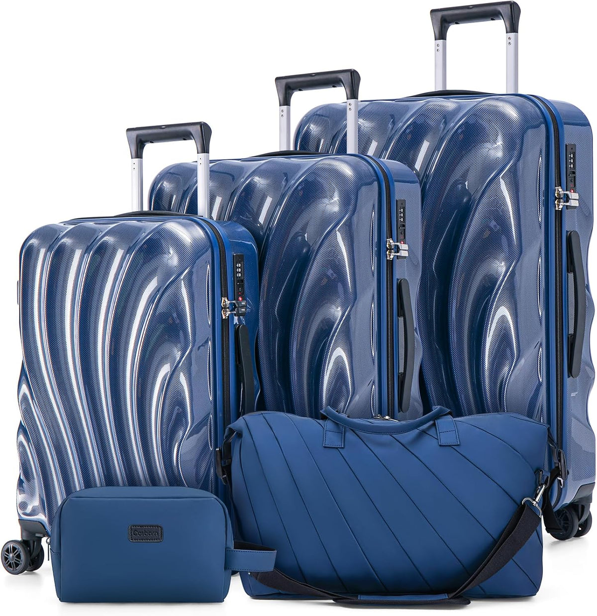 Carry On Luggage 22x14x9 Airline Approved,ABS+PC Hardside Luggage with Spinner Wheels,20 Inch Carry-on Luggage with Phone Holder