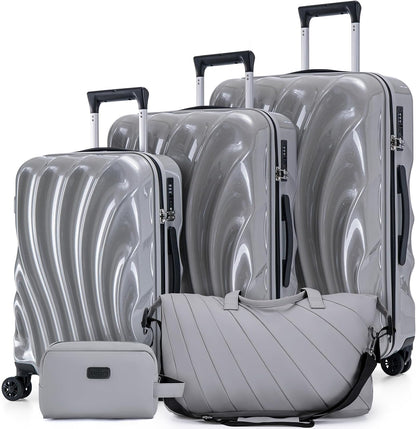Carry On Luggage 22x14x9 Airline Approved,ABS+PC Hardside Luggage with Spinner Wheels,20 Inch Carry-on Luggage with Phone Holder
