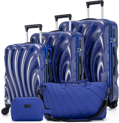 Carry On Luggage 22x14x9 Airline Approved,ABS+PC Hardside Luggage with Spinner Wheels,20 Inch Carry-on Luggage with Phone Holder