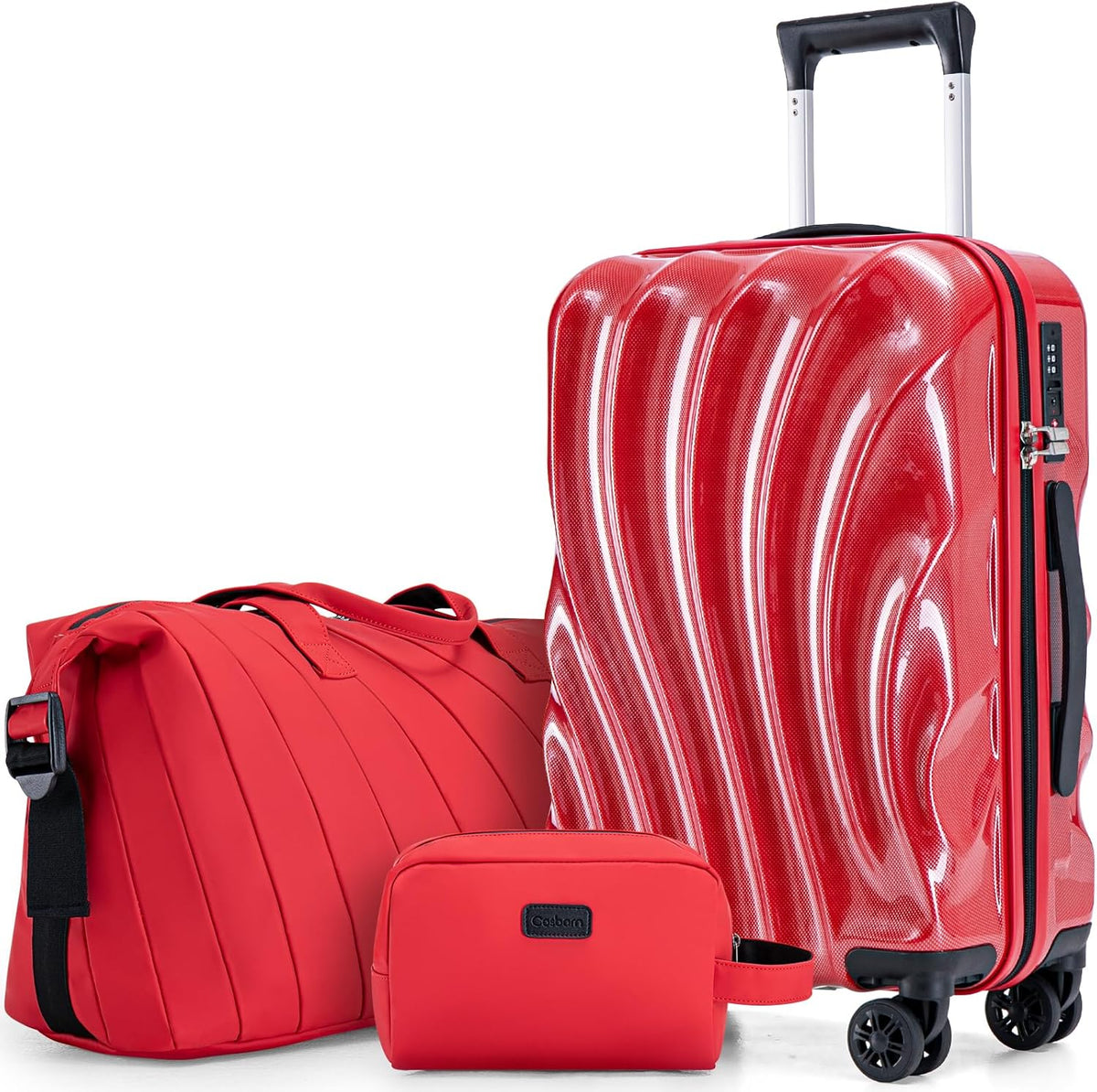 Carry On Luggage 22x14x9 Airline Approved,ABS+PC Hardside Luggage with Spinner Wheels,20 Inch Carry-on Luggage with Phone Holder