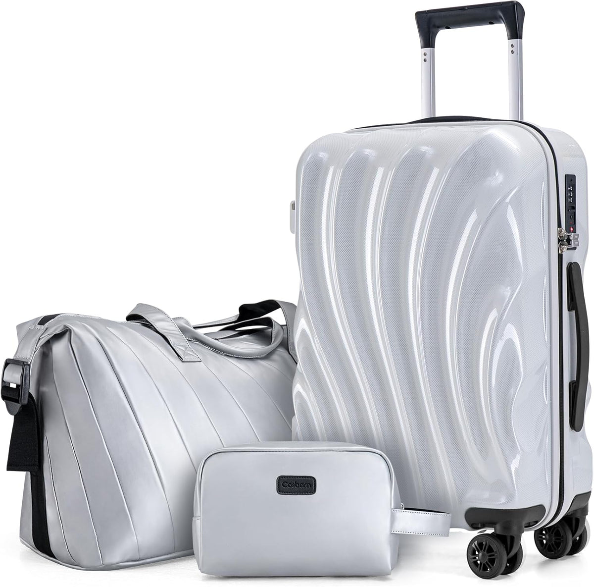 Carry On Luggage 22x14x9 Airline Approved,ABS+PC Hardside Luggage with Spinner Wheels,20 Inch Carry-on Luggage with Phone Holder