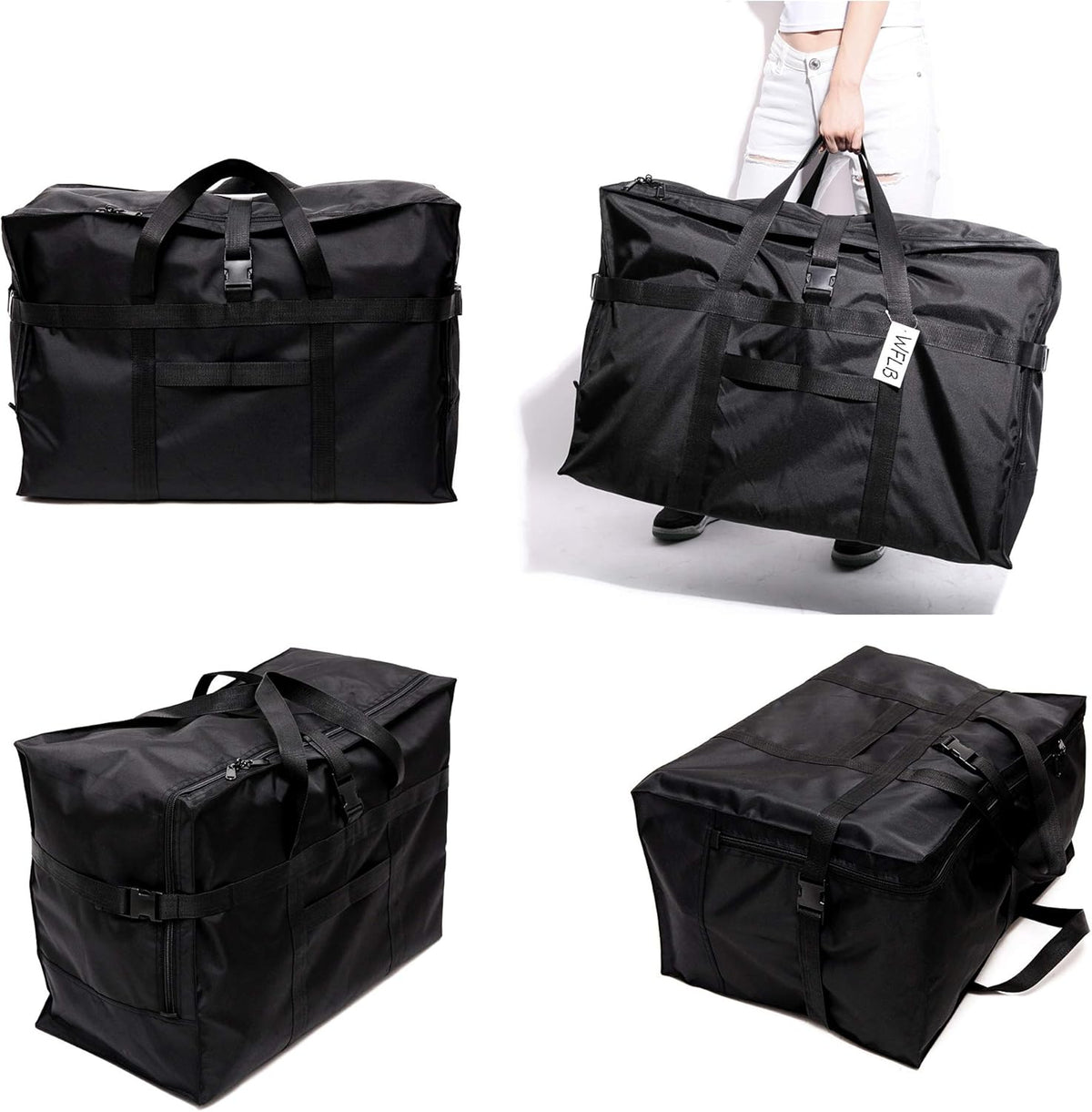 Extra Large Travel Duffel Bag with Trolley Sleeve Weekender Overnight Carry On Checked Luggage Bag Oversized Carry On Checked Luggage Bag Hospital Bag Tote Handbag Bag Anti Theft Travel Tote 28'',120L