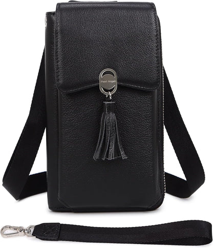 Small Crossbody Bags for Women Leather Phone Purse RFID Credit Cards Wallet with Adjustable Strap