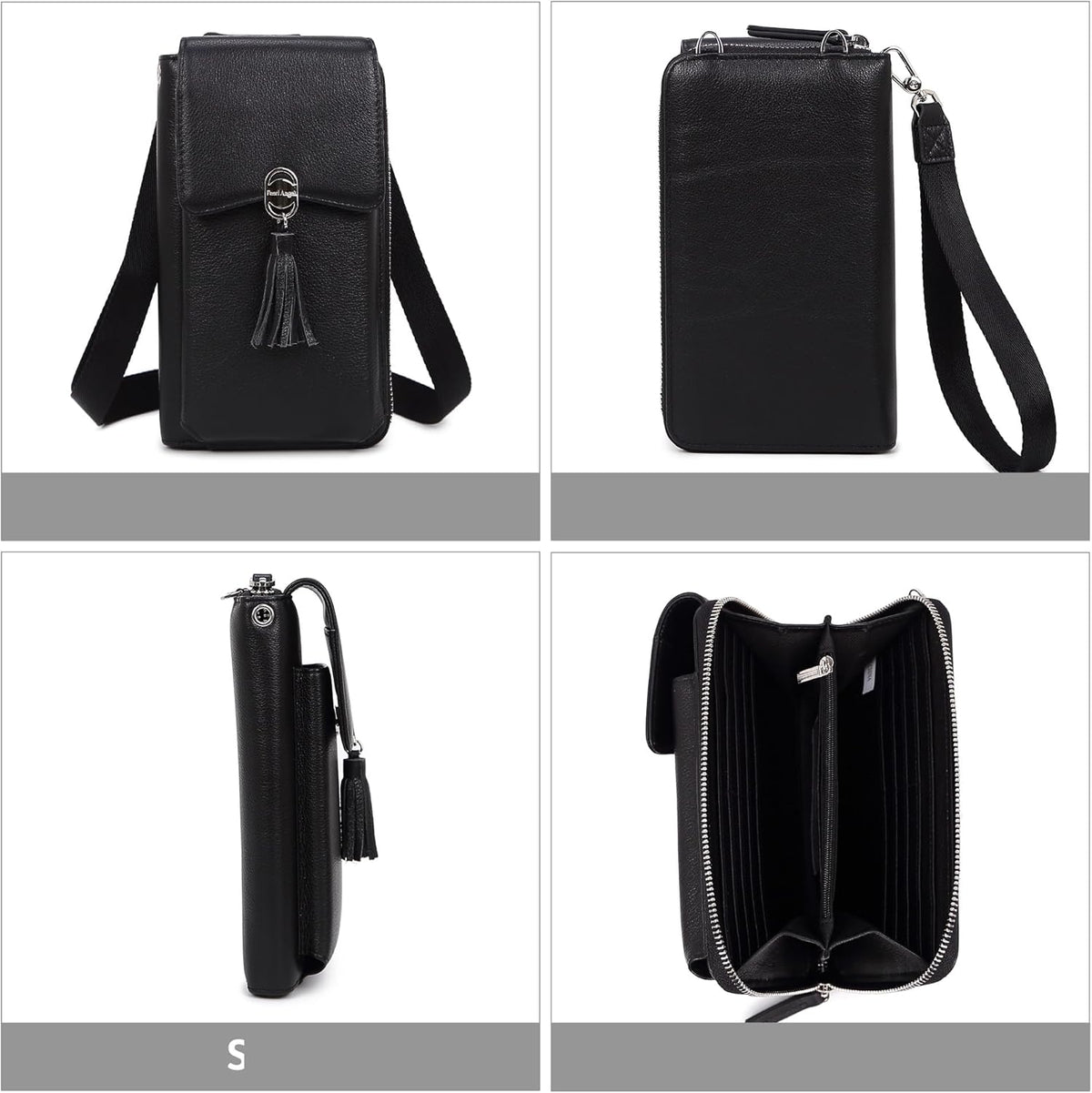 Small Crossbody Bags for Women Leather Phone Purse RFID Credit Cards Wallet with Adjustable Strap