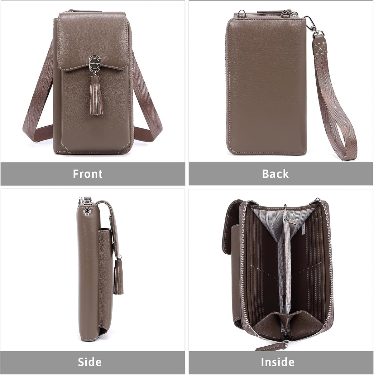 Small Crossbody Bags for Women Leather Phone Purse RFID Credit Cards Wallet with Adjustable Strap