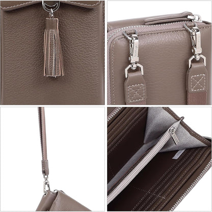 Small Crossbody Bags for Women Leather Phone Purse RFID Credit Cards Wallet with Adjustable Strap