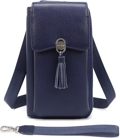 Small Crossbody Bags for Women Leather Phone Purse RFID Credit Cards Wallet with Adjustable Strap