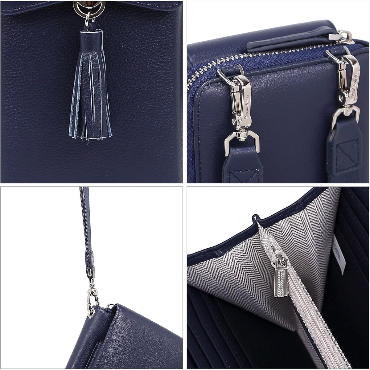 Small Crossbody Bags for Women Leather Phone Purse RFID Credit Cards Wallet with Adjustable Strap