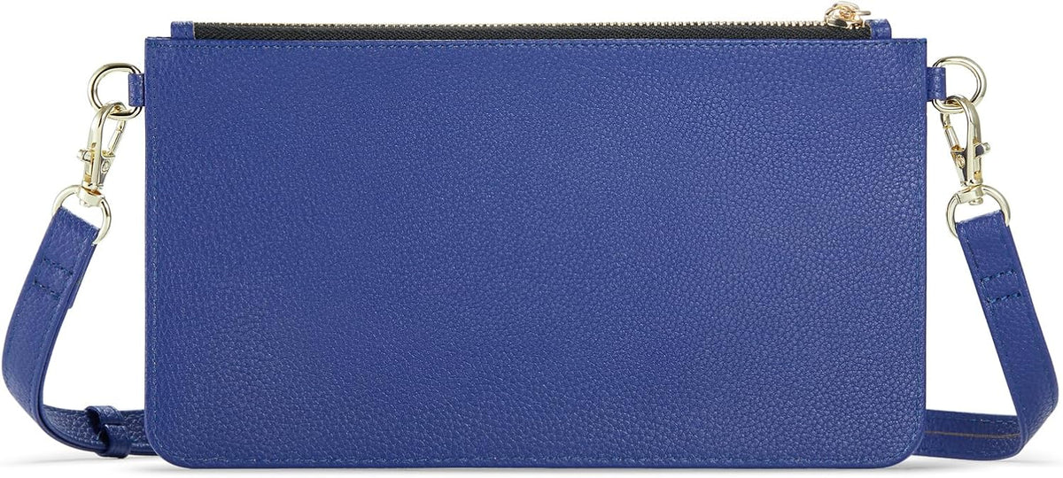Small Crossbody Bags for Women Cell Phone Purse Touch Screen Bag Clutch Vegan Leather 2 in 1 Adjustable Neck Strap and Wrist