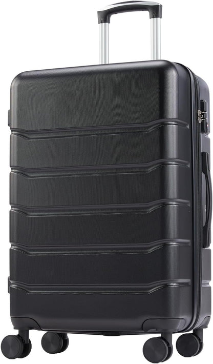 20 Inch Carry-On Luggage, Hardside Suitcase with Spinner Wheels, Lightweight ABS Hard Shell Travel Luggage, TSA Approved Lock, Expandable Small Suitcase for Business & Travel–Olive Green
