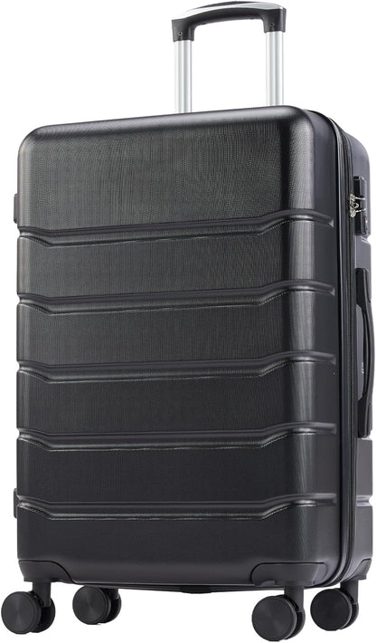 20 Inch Carry-On Luggage, Hardside Suitcase with Spinner Wheels, Lightweight ABS Hard Shell Travel Luggage, TSA Approved Lock, Expandable Small Suitcase for Business & Travel–Olive Green