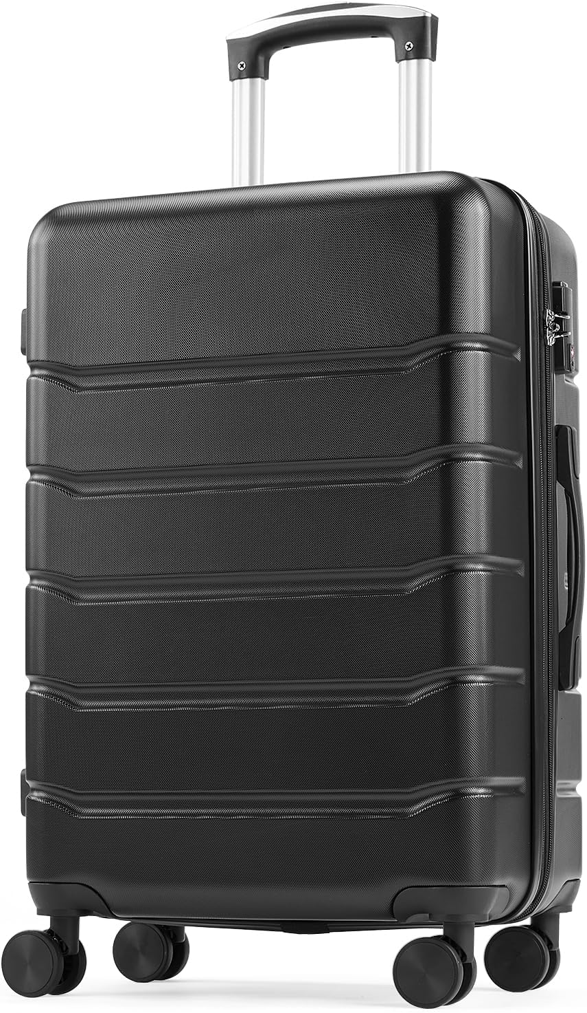 20 Inch Carry-On Luggage, Hardside Suitcase with Spinner Wheels, Lightweight ABS Hard Shell Travel Luggage, TSA Approved Lock, Expandable Small Suitcase for Business & Travel–Olive Green