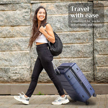 20 Inch Carry-On Luggage, Hardside Suitcase with Spinner Wheels, Lightweight ABS Hard Shell Travel Luggage, TSA Approved Lock, Expandable Small Suitcase for Business & Travel–Olive Green