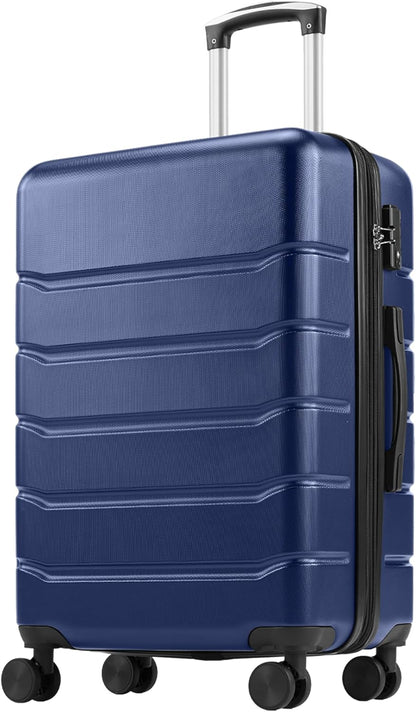 20 Inch Carry-On Luggage, Hardside Suitcase with Spinner Wheels, Lightweight ABS Hard Shell Travel Luggage, TSA Approved Lock, Expandable Small Suitcase for Business & Travel–Olive Green