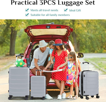 20 Inch Carry-On Luggage, Hardside Suitcase with Spinner Wheels, Lightweight ABS Hard Shell Travel Luggage, TSA Approved Lock, Expandable Small Suitcase for Business & Travel–Olive Green