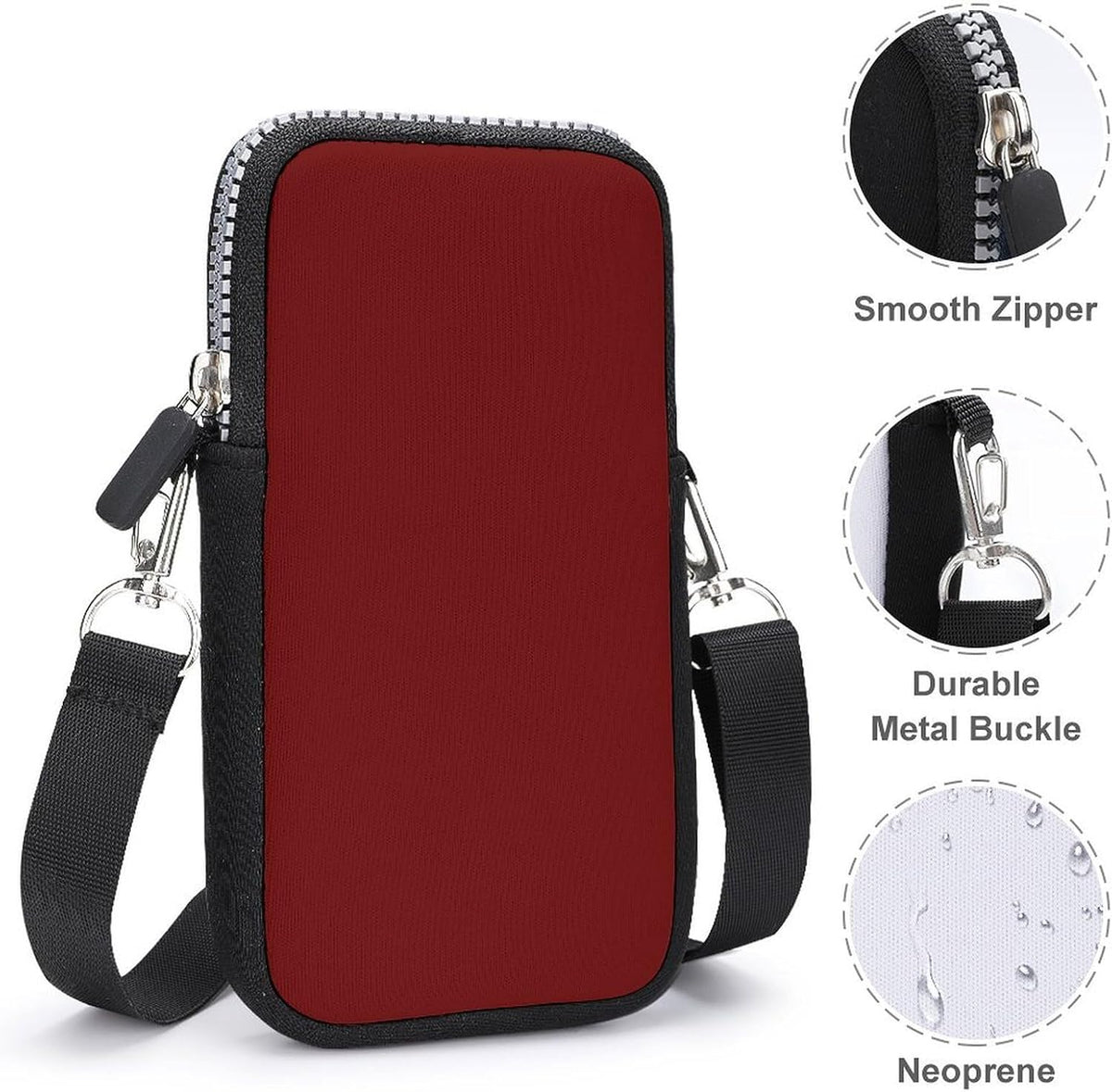 Crossbody Phone Bag Adjustable Strap Mini Purse Hands Free Travel Essentials