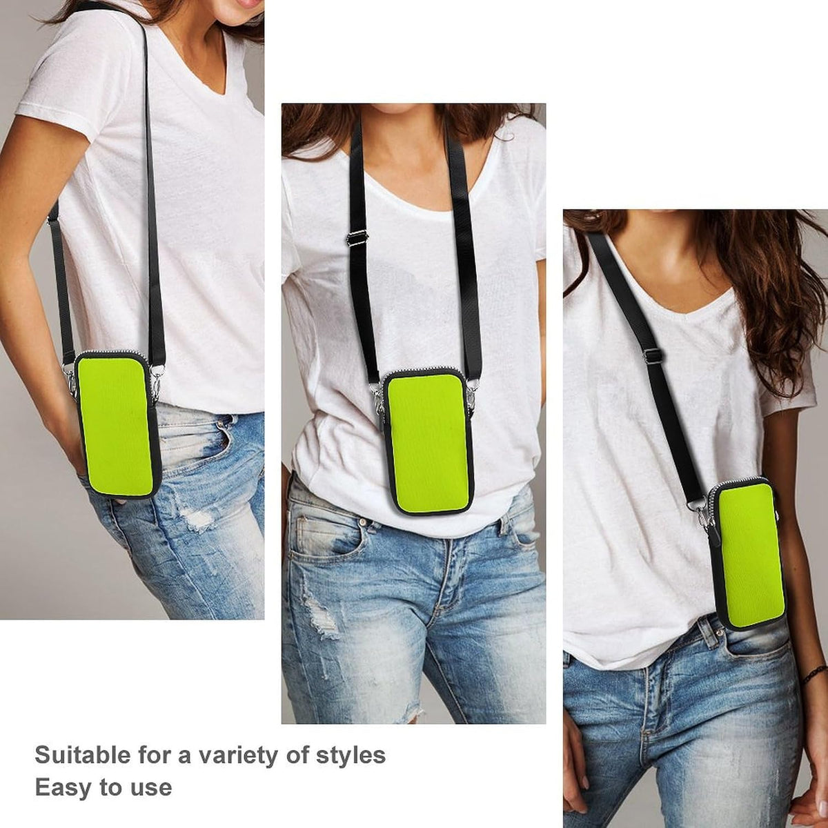 Crossbody Phone Bag Adjustable Strap Mini Purse Hands Free Travel Essentials