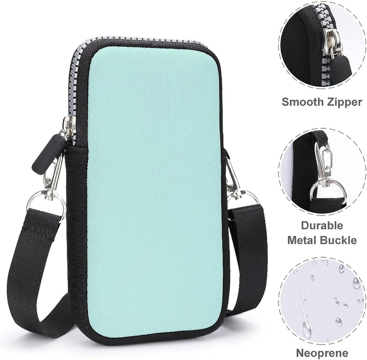 Crossbody Phone Bag Adjustable Strap Mini Purse Hands Free Travel Essentials
