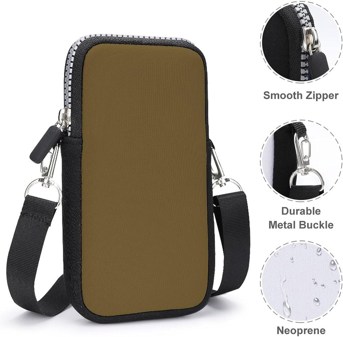 Crossbody Phone Bag Adjustable Strap Mini Purse Hands Free Travel Essentials