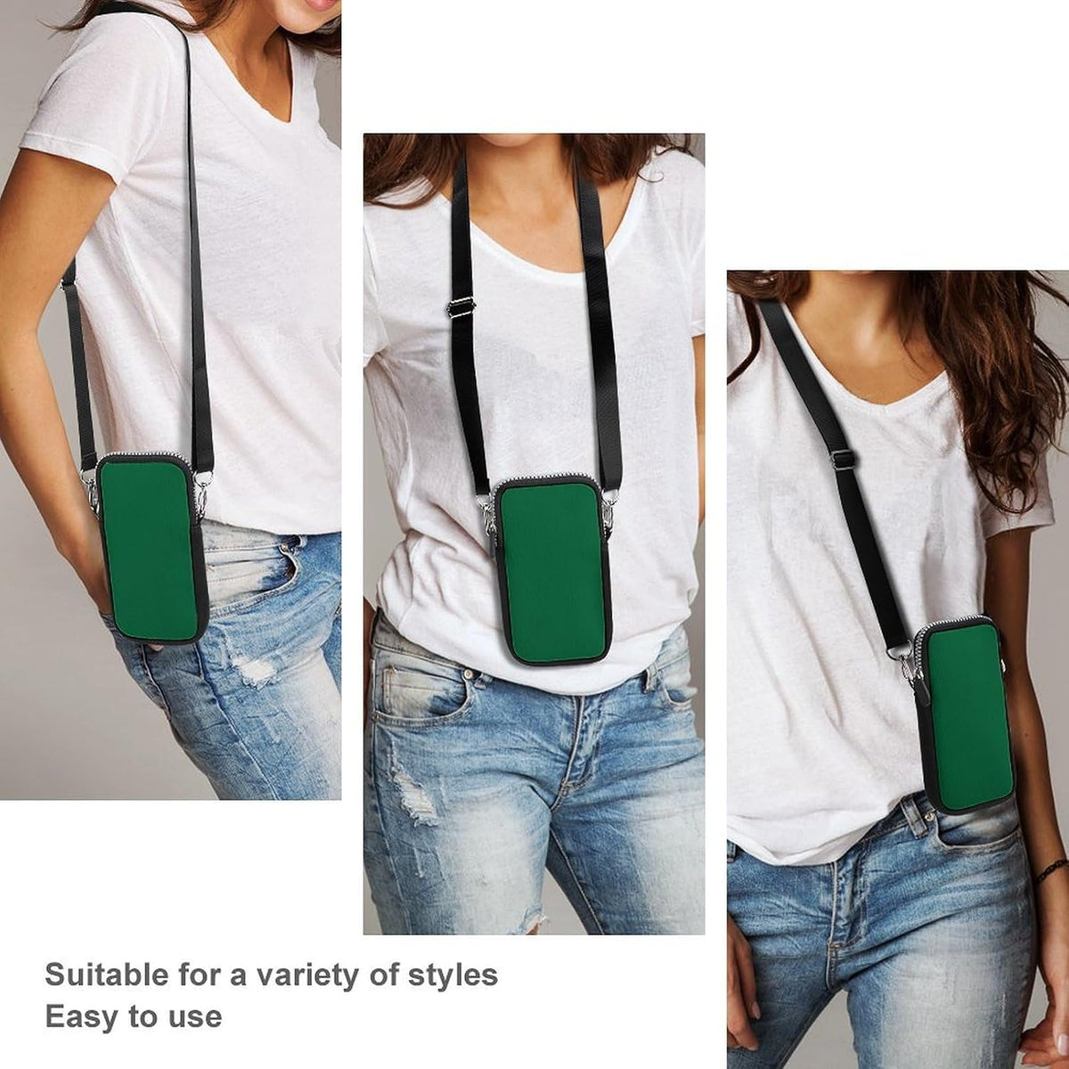 Crossbody Phone Bag Adjustable Strap Mini Purse Hands Free Travel Essentials