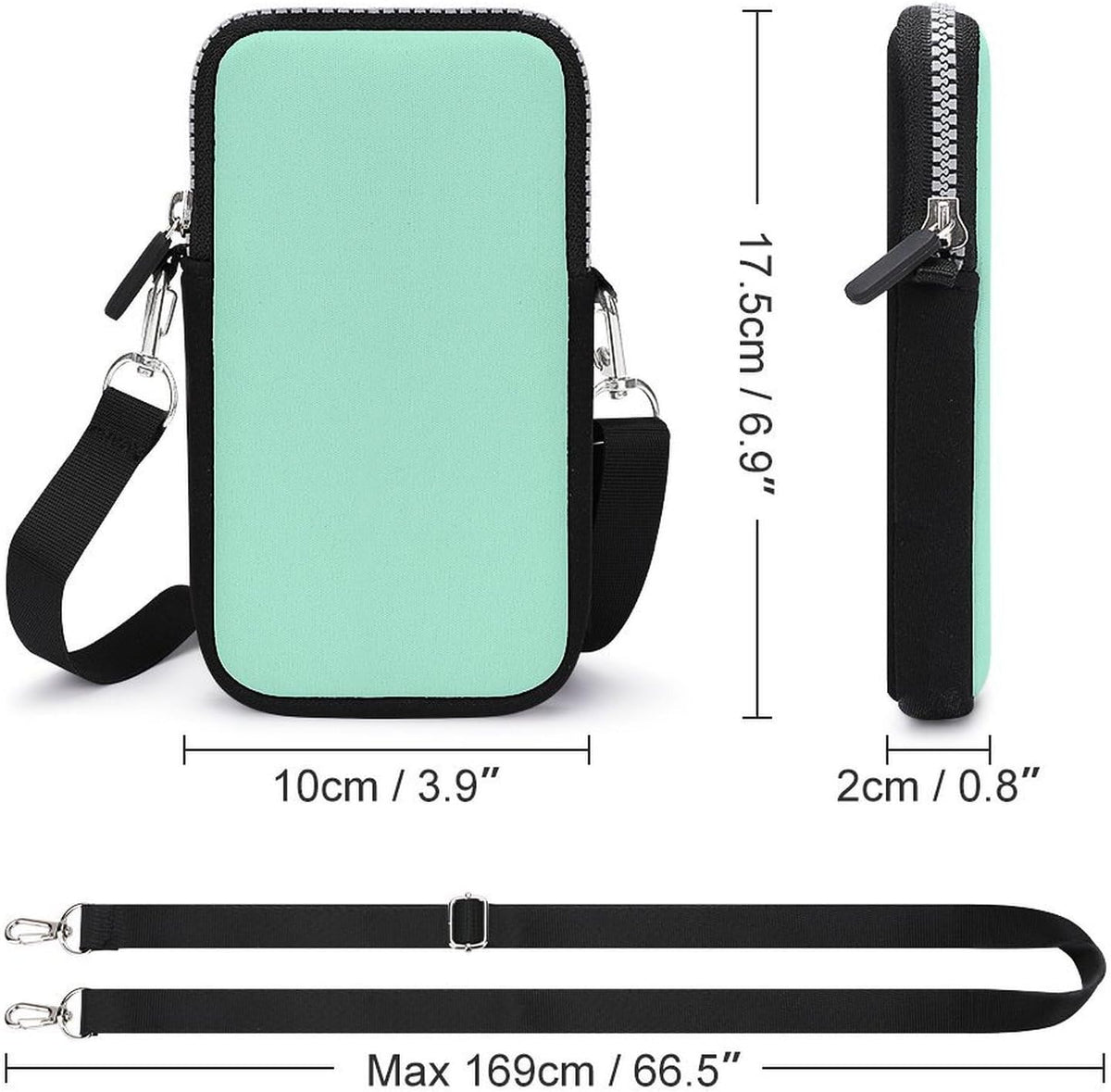 Crossbody Phone Bag Adjustable Strap Mini Purse Hands Free Travel Essentials