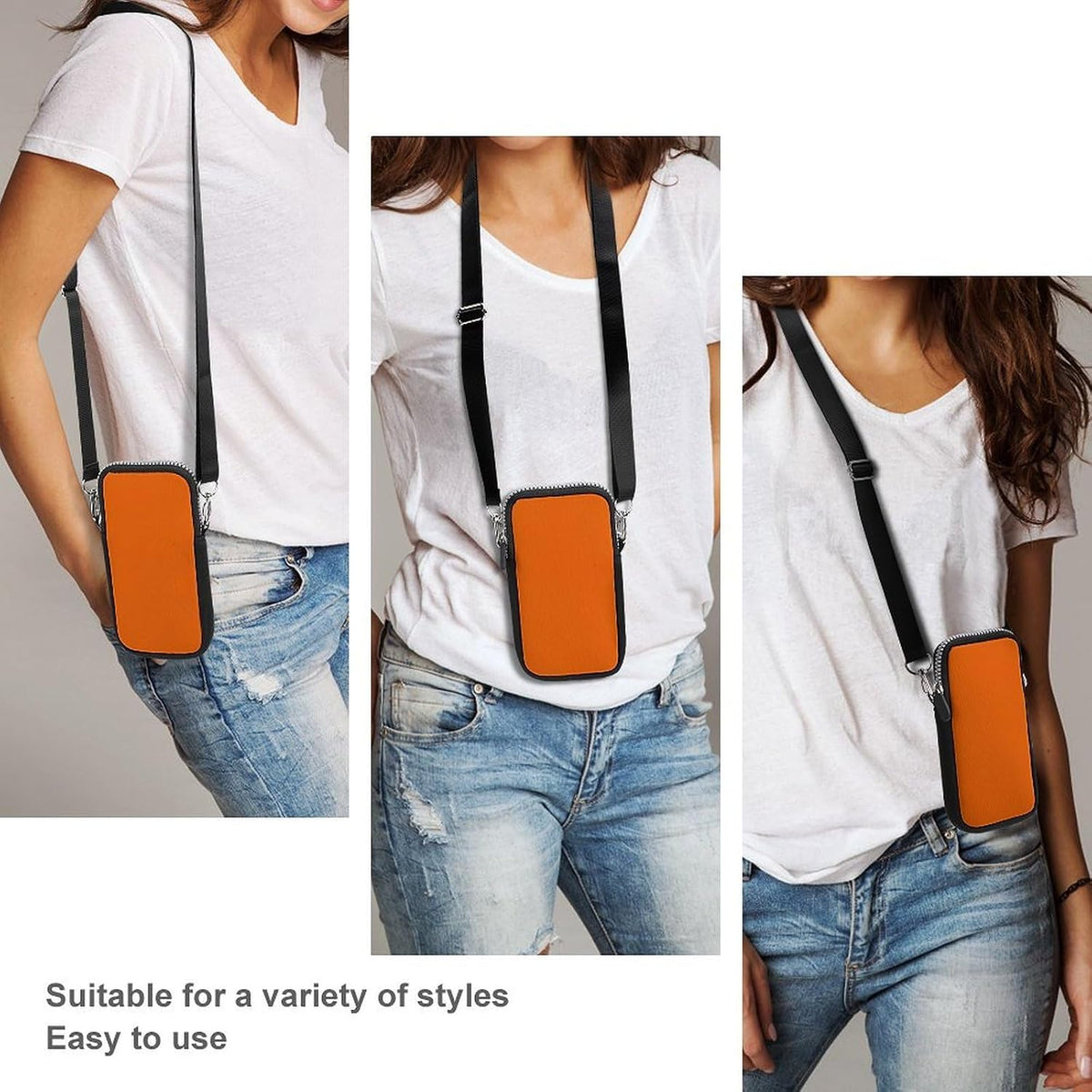 Crossbody Phone Bag Adjustable Strap Mini Purse Hands Free Travel Essentials
