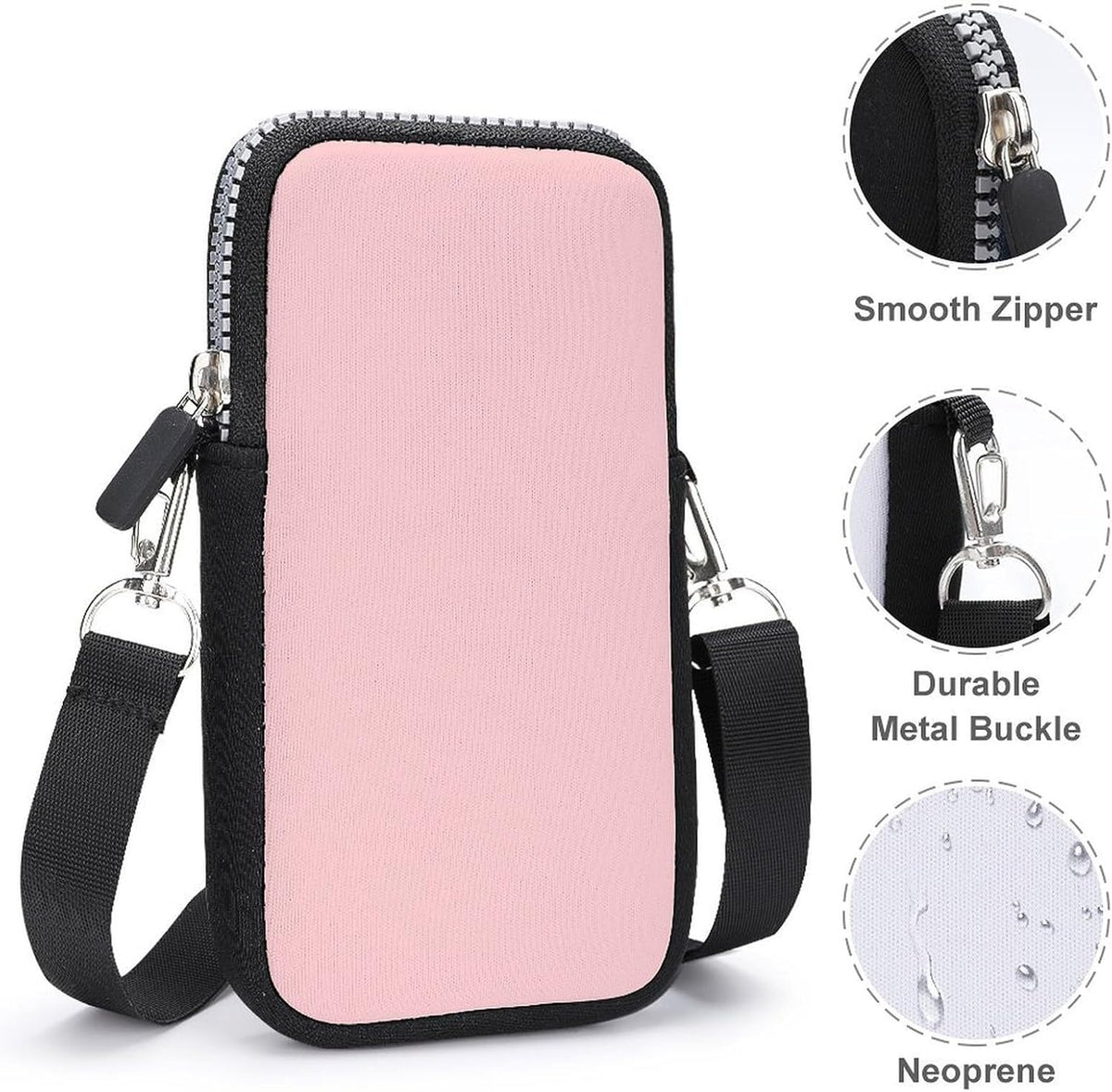 Crossbody Phone Bag Adjustable Strap Mini Purse Hands Free Travel Essentials