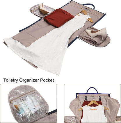 Convertible Garment Duffel Bag, 2-in-1 Hanging Suitcase for Travel | Eco-friendly garment bag converts hanging to duffel, Waterproof & wrinkle-resistant, Great for weekend or business travel.
