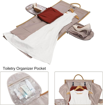 Convertible Garment Duffel Bag, 2-in-1 Hanging Suitcase for Travel | Eco-friendly garment bag converts hanging to duffel, Waterproof & wrinkle-resistant, Great for weekend or business travel.