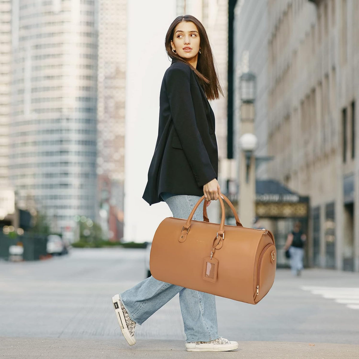 Convertible Garment Duffel Bag, 2-in-1 Hanging Suitcase for Travel | Eco-friendly garment bag converts hanging to duffel, Waterproof & wrinkle-resistant, Great for weekend or business travel.