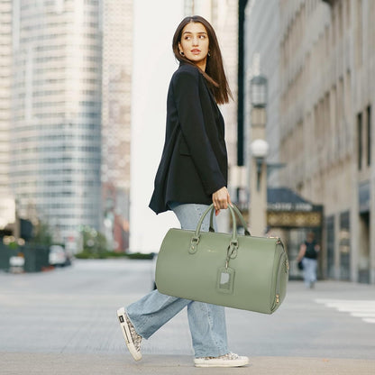 Convertible Garment Duffel Bag, 2-in-1 Hanging Suitcase for Travel | Eco-friendly garment bag converts hanging to duffel, Waterproof & wrinkle-resistant, Great for weekend or business travel.
