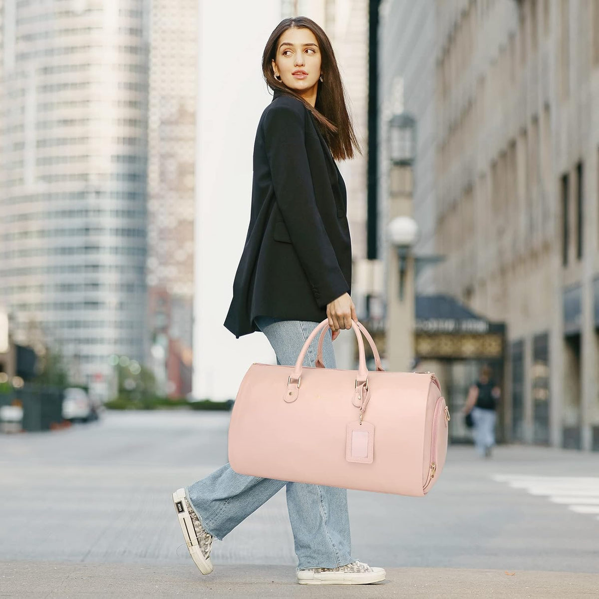 Convertible Garment Duffel Bag, 2-in-1 Hanging Suitcase for Travel | Eco-friendly garment bag converts hanging to duffel, Waterproof & wrinkle-resistant, Great for weekend or business travel.