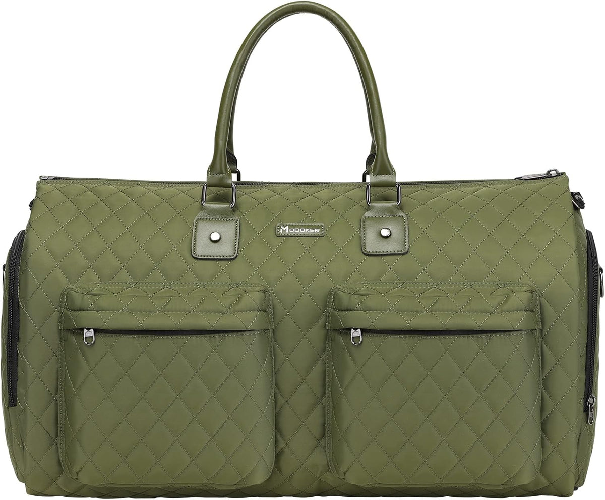 Convertible Garment Duffel Bag, 2-in-1 Hanging Suitcase for Travel | Eco-friendly garment bag converts hanging to duffel, Waterproof & wrinkle-resistant, Great for weekend or business travel.