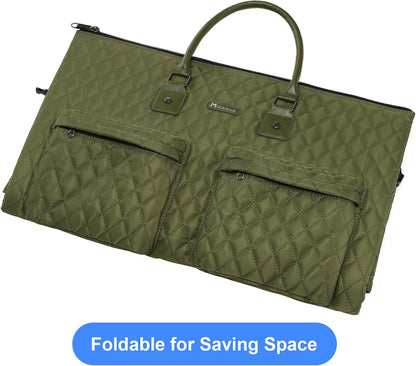 Convertible Garment Duffel Bag, 2-in-1 Hanging Suitcase for Travel | Eco-friendly garment bag converts hanging to duffel, Waterproof & wrinkle-resistant, Great for weekend or business travel.